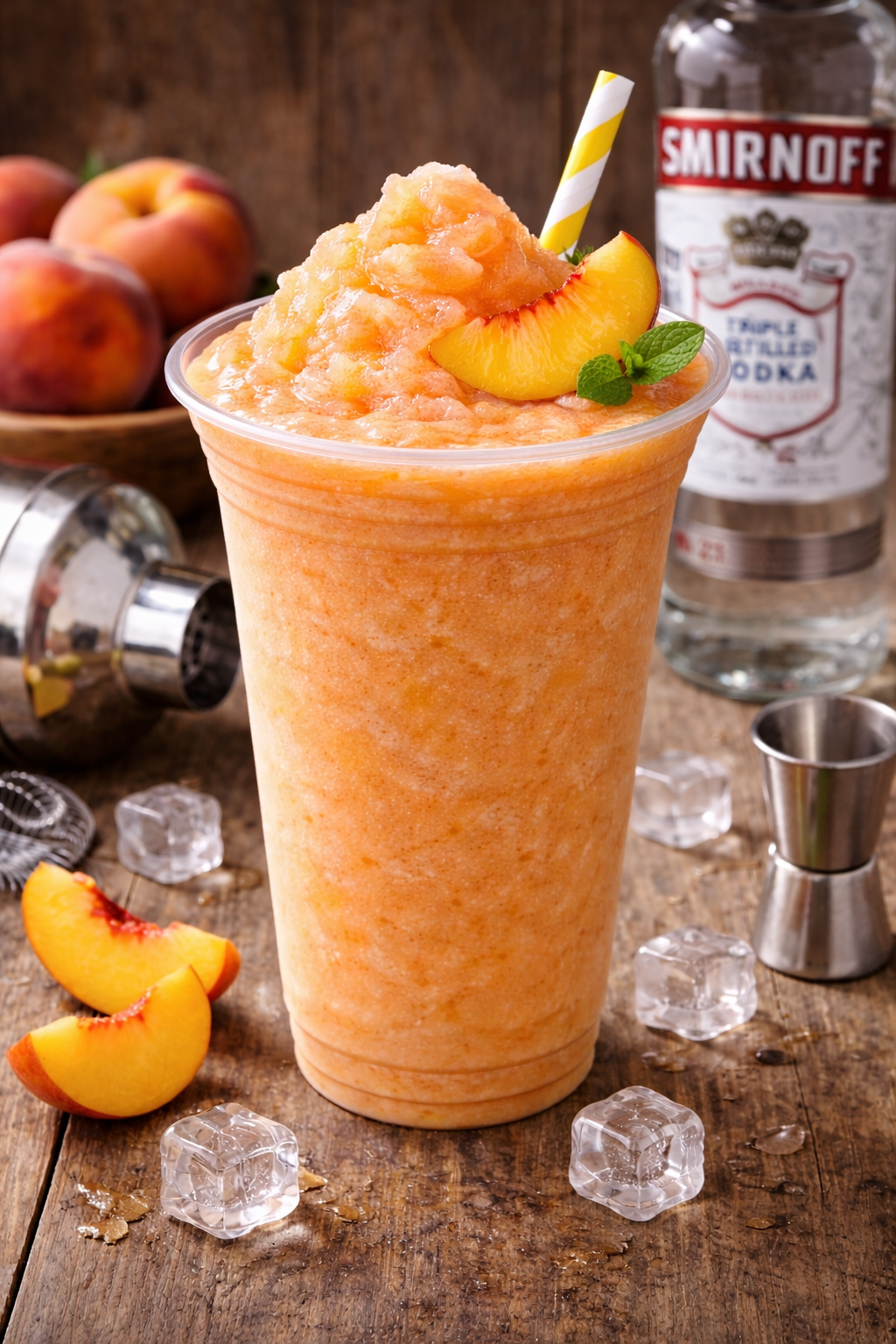 Daiquiri de durazno con smirnoff